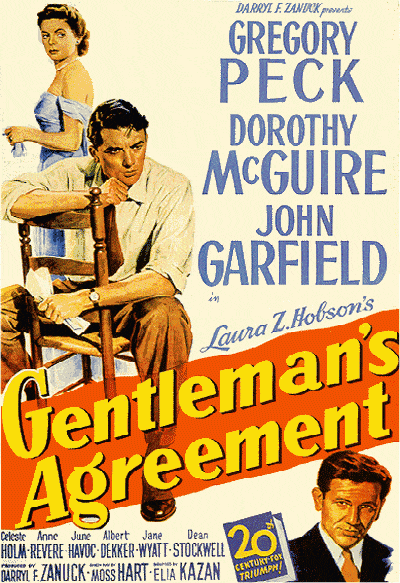 Gentleman’s Agreement movie poster Gentleman’s Agreement movie.