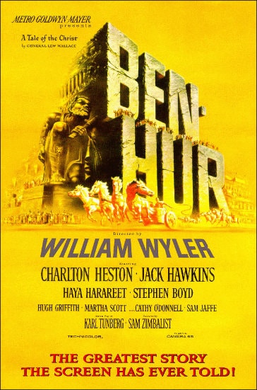 Ben Hur movie poster Ben Hur movie poster.