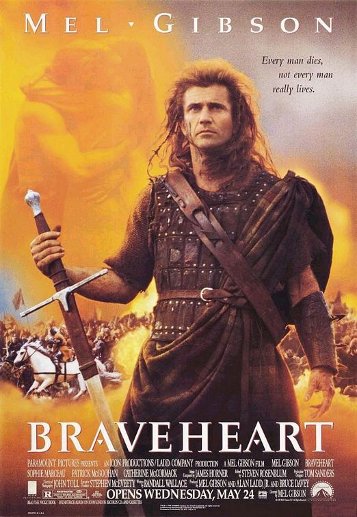 braveheart moive poster Braveheart movie poster.