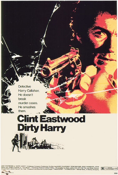 Dirty Harry movie poster Poster of a move Dirty Harry.