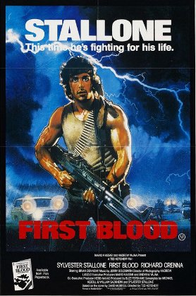 First Blood movie poster First Blood movie cover.