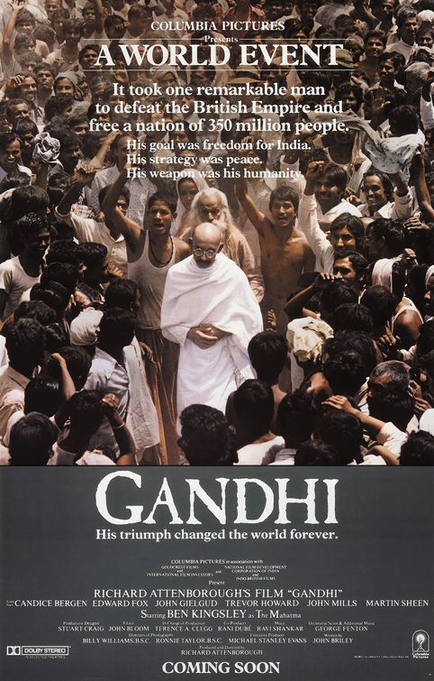 Gandhi movie poster Gandhi Indian movie poster.