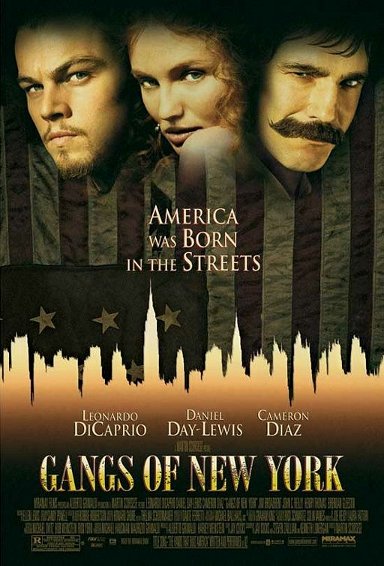 Gangs of New York movie poster Gangs of New York movie cover.