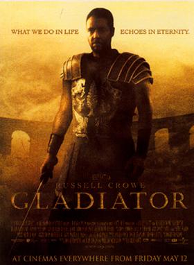 Gladiator movie poster Gladiator movie cover.