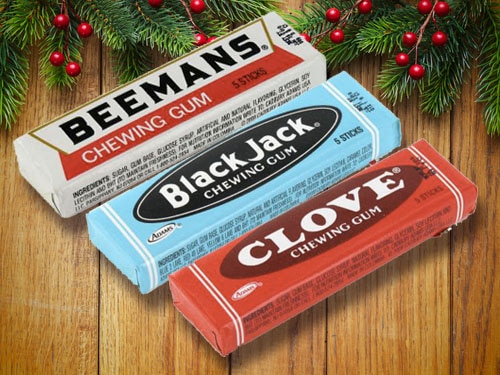 Gums Beemans, Black Jack, Clove's chewing gum.