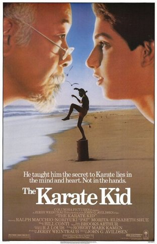The Karate Kid movie poster The Karate Kid movie poster.