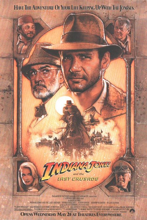 last crusade movie poster Indiana Jones movie poster.