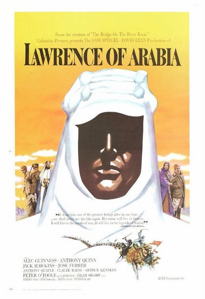 Lawrence of Arabia Lawrence of Arabia movie cover.