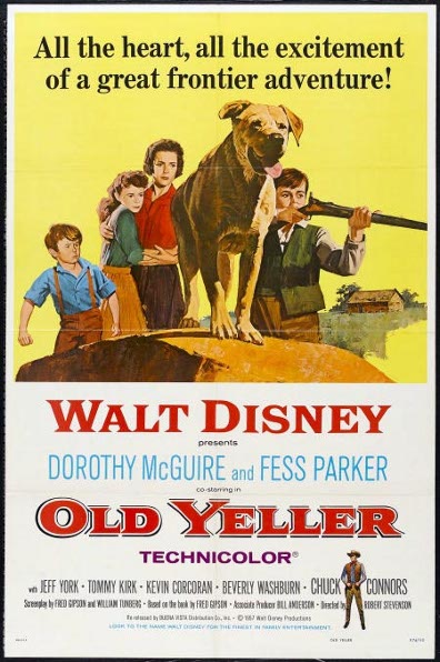 Old Yeller movie poster Poster of Old Yeller movie.