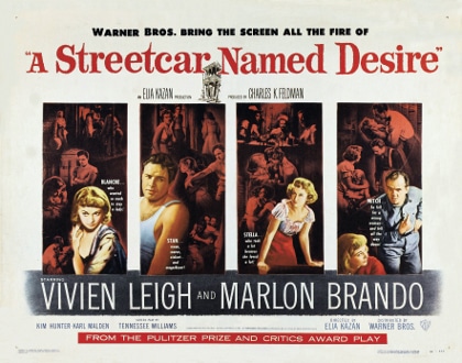 A Streetcar Named Desire movie poster A Streetcar Named Desire movie poster.