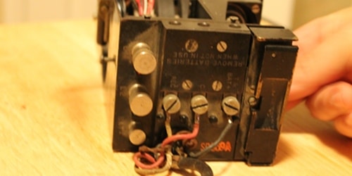 Vintage receiver switch on the right removing that from the top.