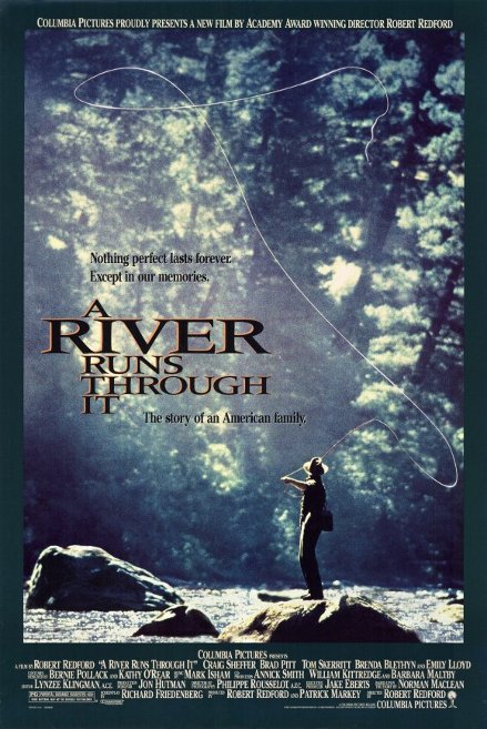 A River Runs Through It movie poster A River Runs Through It movie poster.