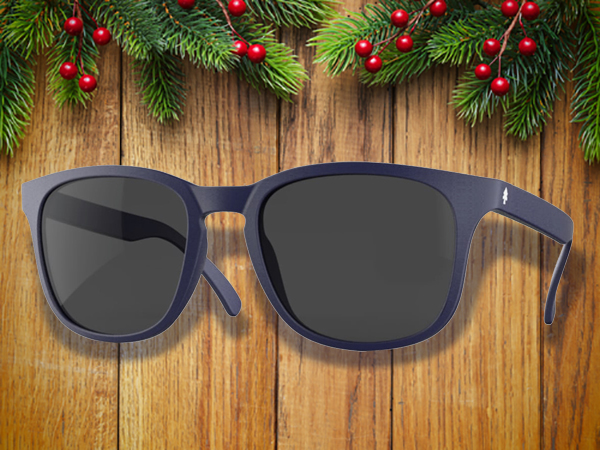 Purple huckberry weekender sunglasses.