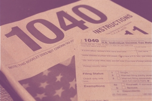 taxheader The instructions booklet about tax form.