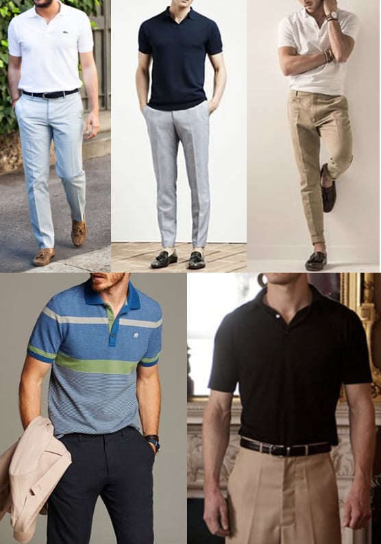 Collection of different polo wear.