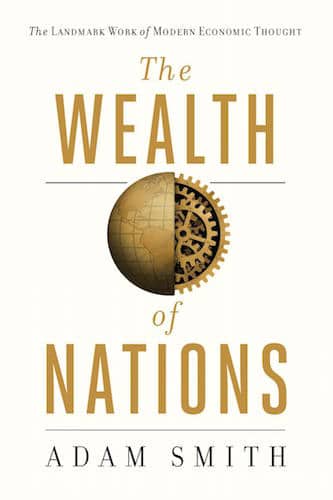 The Wealth of Nations&nbsp;by&nbsp;Adam Smith, book cover.