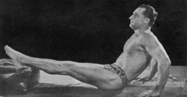 charles atlas exercises Vintage Charles Atlas doing exercise.
